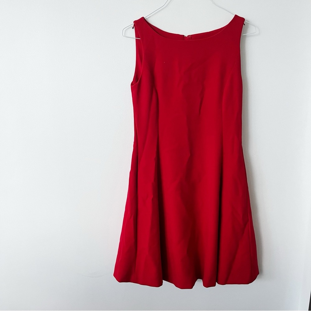 Pink Tartan Red Sleeveless A-Line Dress